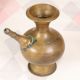 Himalayan Art Brass Holy Pot with Spout in Plain Brown Finish