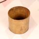 Handcrafted Engraved Brass Measurement Pot in Vintage Finish