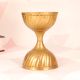 Plain Brown Finish Brass Oil Lamp for Collection and Decoration