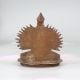 Vintage Finish Handcrafted Brass Gaja Lakshmi Oil Lamp for Decor
