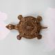 Indian Handmade Brass Turtle Yantra with Lord Ganesha Carving