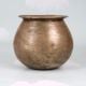 Vintage Plain Brown Brass Cooking Pot in Assamese Art