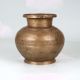 Handmade South Indian Brass Holy Water Pot with Carving