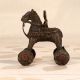 Vintage Finish Brass Horse with Rider for Home Decoration