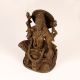 Hindu Goddess Brass Lakshmi Statue in Sitting Position for Decor