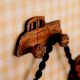Natural Wooden Adhesive Car Design Wall Hook