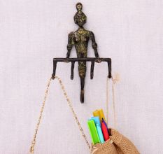 Tribal Serpent Goddess Bronze Hooks