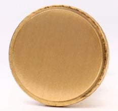 Round Beaded Brass Cabinet Door Pull Knobs In Golden Color