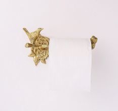 Brass Bird Towel Rack Paper Towel Holder