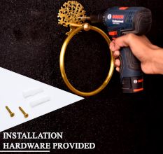 Premium Ring Hanger Made of Brass for Bathroom