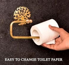 High-Quality Brass Tree Toilet Paper Holder for Bathroom
