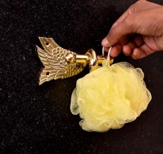 Modern Solid Premium Brass Hook in Golden Finish