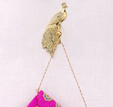 Brass Golden Peacock design Wall Hook for Hanging Clothes