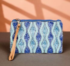 Handmade Traditional Hand Bag Made of Cotton and Beads