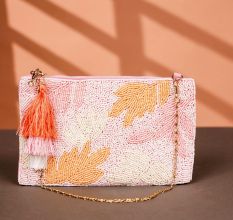 Beautiful Pink Premium Cotton Hand Bag for Festive Occasions