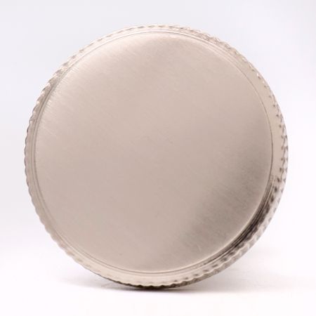 Handmade Round Brushed Nickel Plated Solid Brass Knob