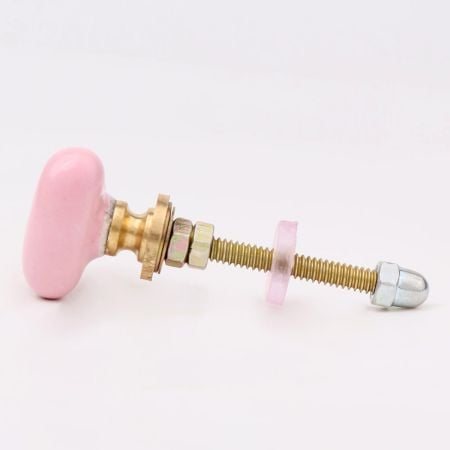 Pink Tiny Heart Ceramic Cabinet Knobs