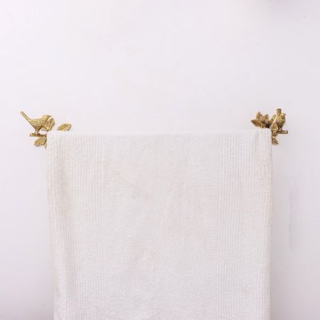 Solid Brass Bird Brass Branch Bird Towel Rod