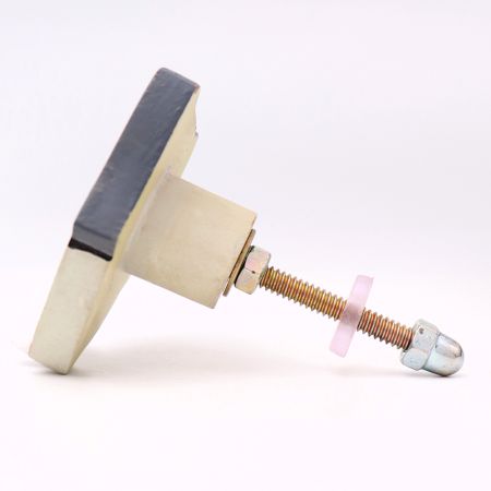 Grey and White Wooden Dog for Kids Cabinet Drawer Knob