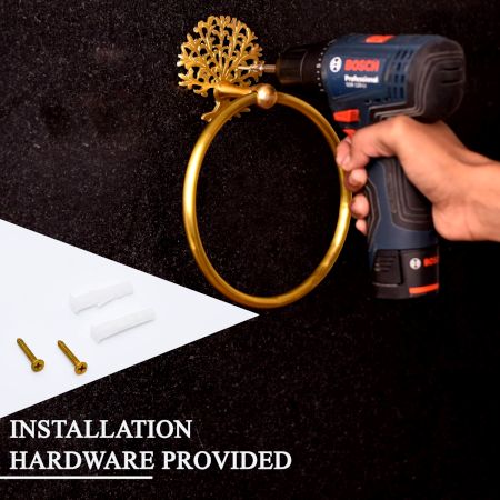 Premium Ring Hanger Made of Brass for Bathroom