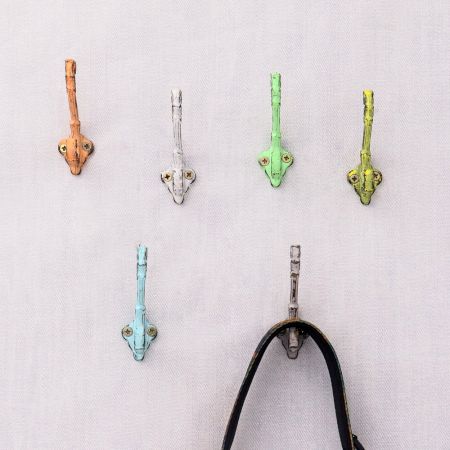 Double Prong Iron Decorative Wall Hook