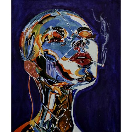 Art of Elegance Canvas Painting by Artist Tanya Goswami 24 x 18 Inches