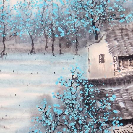 Water Colour Paper Painting of Scenery for Home Decoration
