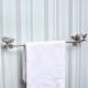 Solid Brass Silver Bird Brass Branch Bird Towel Rod