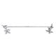 Solid Brass Silver Bird Brass Branch Bird Towel Rod