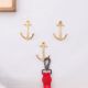 3 Pieces Vintage Anchor Decorative Wall Hooks