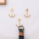 3 Pieces Vintage Anchor Decorative Wall Hooks