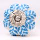 Old Turquoise Leaf Dresser Knob