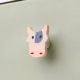Multicolor Wooden Cow Face Dresser Knobs