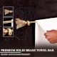 Modern Premium Brass Towel Hanger in Golden Finish