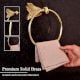 Modern Handmade Brass Towel Ring in Golden Finish