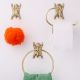 Handmade Brass Tiger Design Toilet Paper Holder for Bathroom