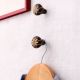 Brown Cut Flower Wooden Wall Hooks-2 Pieces