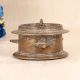 Rajasthani Art Handcrafted Brass Inkpot in Vintage Finish