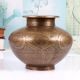 High-Quality Brass Holy Water Pot in Gujarati Art for Prayer Room