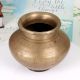 Gujarati Handmade Holy Water Pot Made of Brass for Rituals