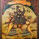 Adorning Camel with Riders Tanjore Art Painting in Antique Finish