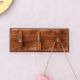 Natural T Bar Wood Brass Wooden Wall Hook