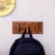 Natural T Bar Wood Brass Wooden Wall Hook