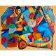 The Divine Ecstasy Canvas Painting by Artist Ashok Jadav 48 x 60 Inches