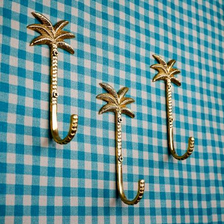Golden Brass Tree Wall Hooks For Hanging- Pack of 3