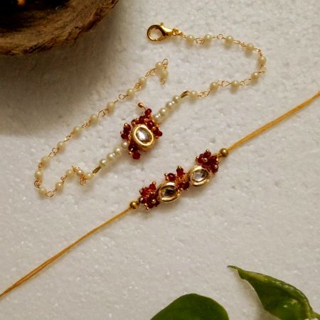 Kundan, Acrylic Beads-Inspired Rakhi: Celebrate the Bond
