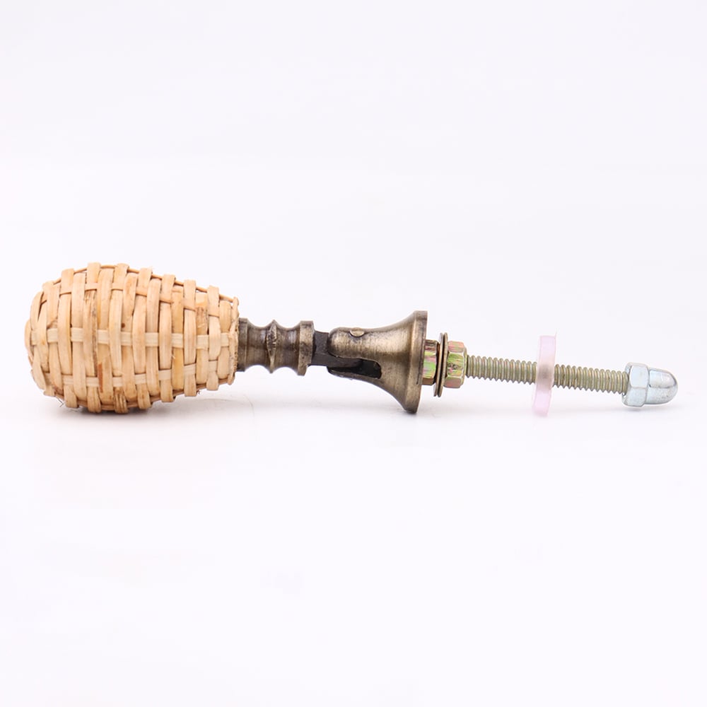Natural Rattan Drop Cabinet Drawer Knobs
