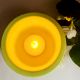 Green Cemented Candle Holder/Tea Light Holder