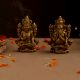 Hand-Crafted Terracotta Lakshmi-Ganesha Idol Set