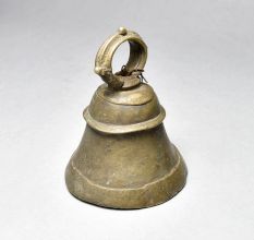 High-Quality Bell Metal Temple Bell with Loop from Central India